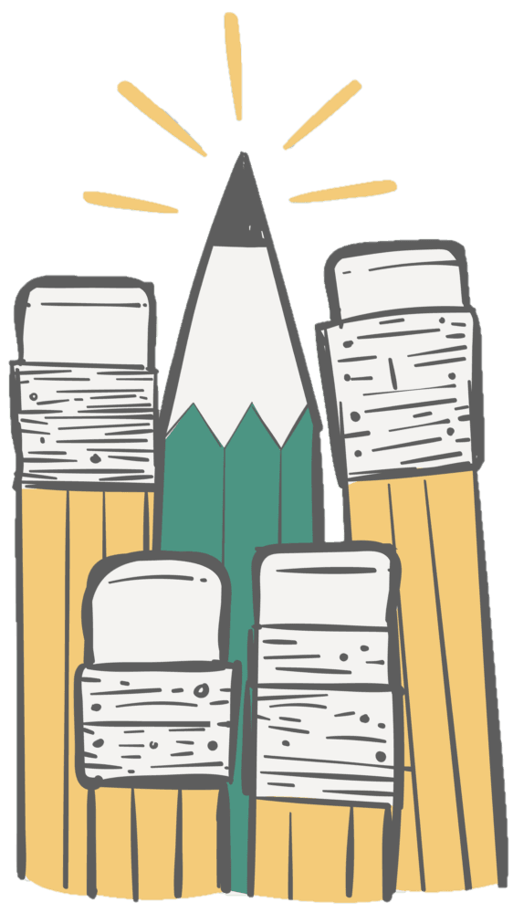 1本だけ違う鉛筆